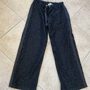 Marta Studio Annalia lace pants size 12 made in Italy in black
